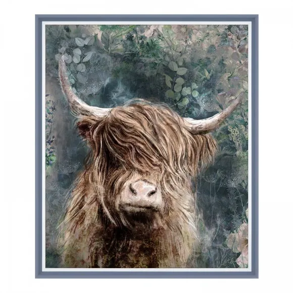 Cedar & Sage Dougal Highland Longhorn Cow Framed Print 3