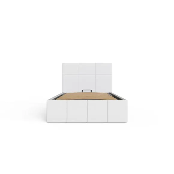 Side Lift Ottoman Bed, Faux Leather 5