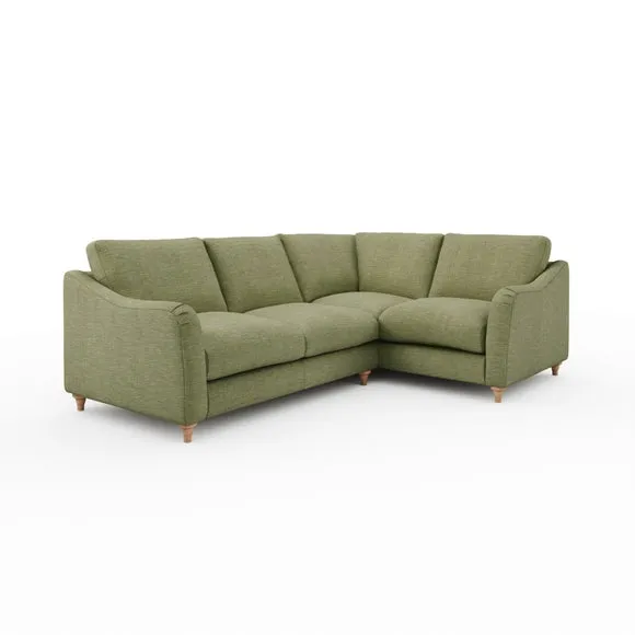 Hattie Slub Faux Linen Corner Sofa 6