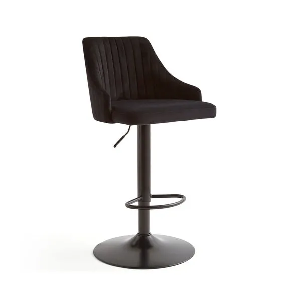 Shea Adjustable Height Barstool, Velvet 5