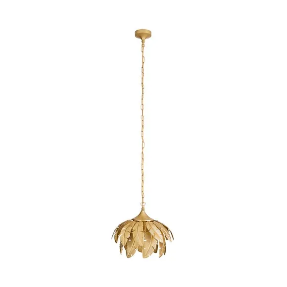 Farrah Gold Palm Leaf Pendant Light 5
