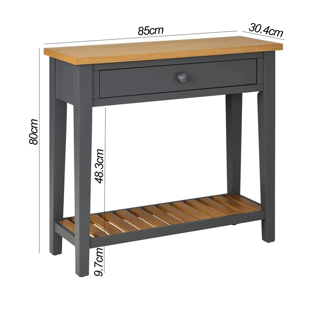 Statement Furniture Ludlow Console Table - Small in Dark Grey 3