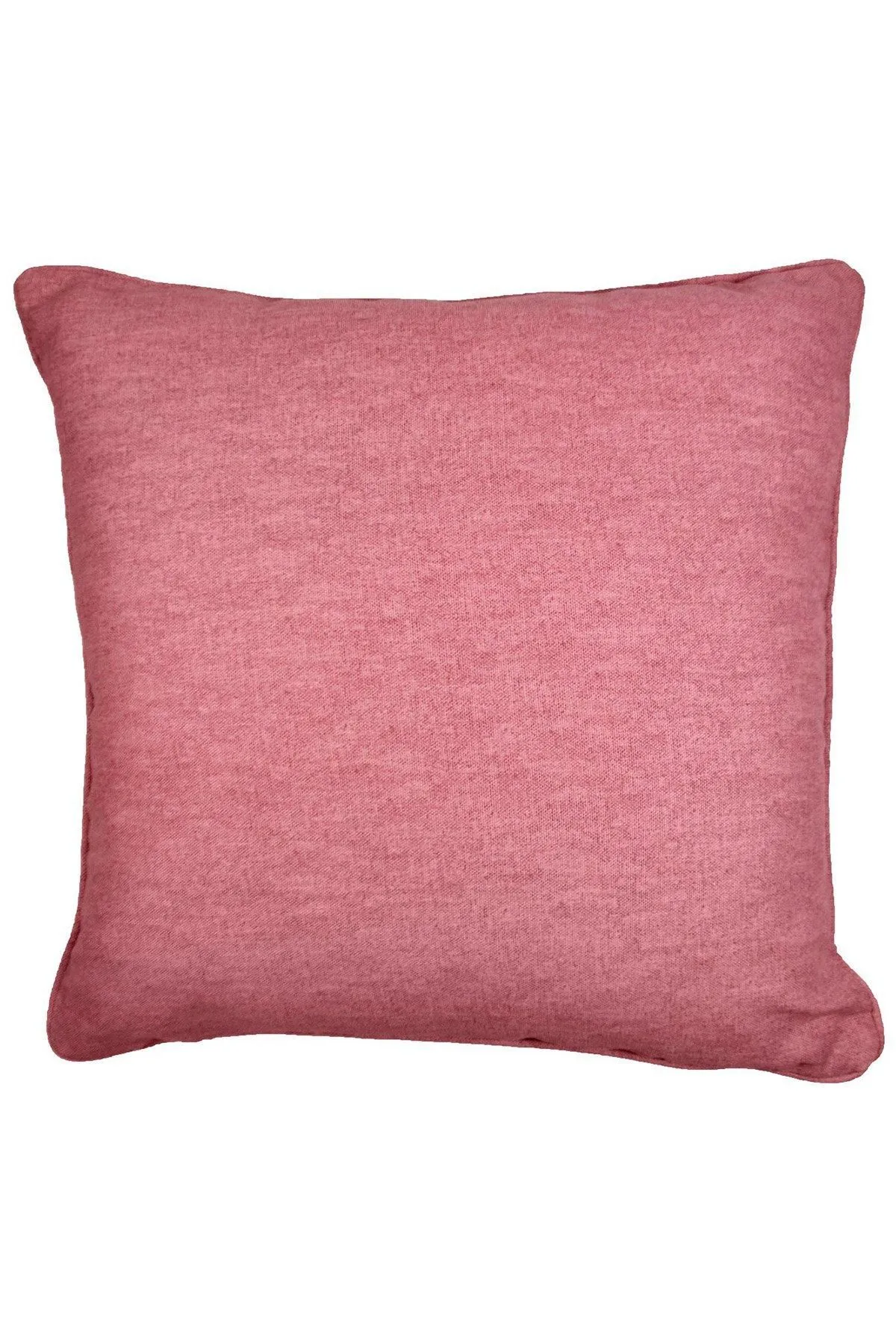 Fusion 'Sorbonne' Luxury Plain Dyed Filled Cushion 100% Cotton in Rose 2