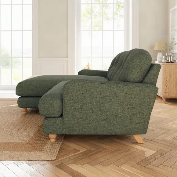 Martha Corner Chaise Chenille Soft Texture Sofa 3