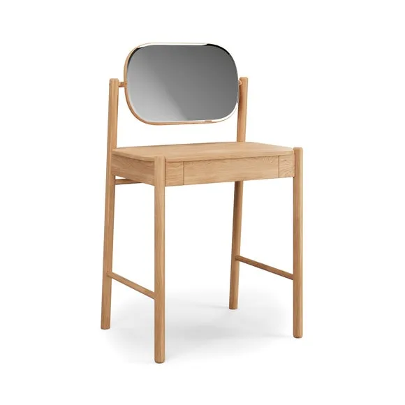 Otis 1 Drawer Compact Dressing Table with Mirror 6