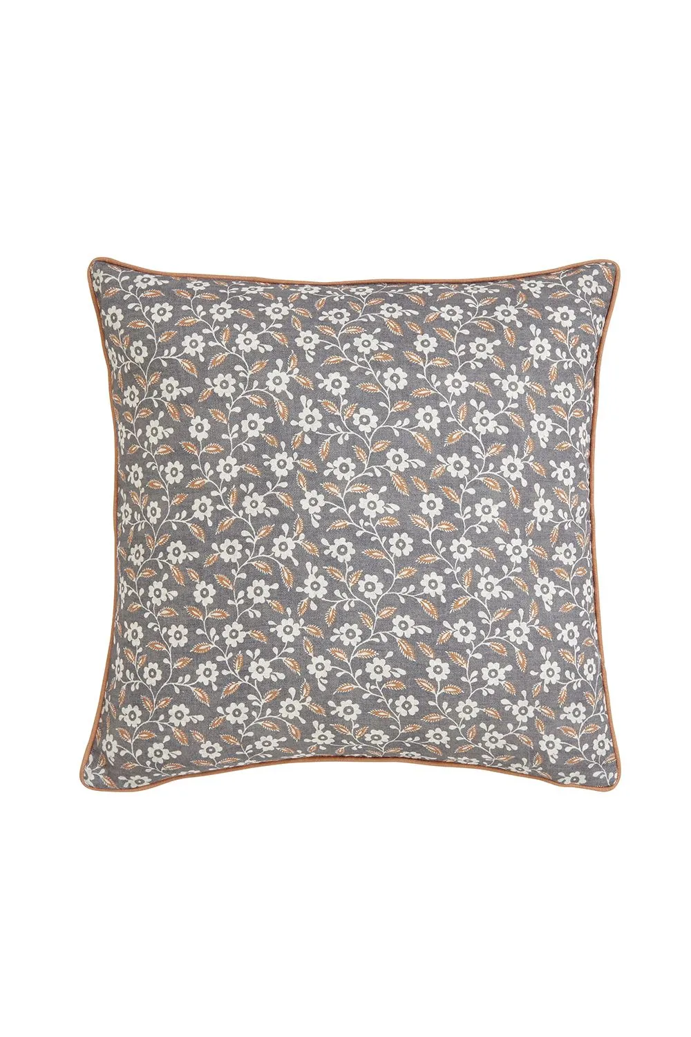 Helena Springfield 'Folk Ditsy' Cotton Cushion in Grey