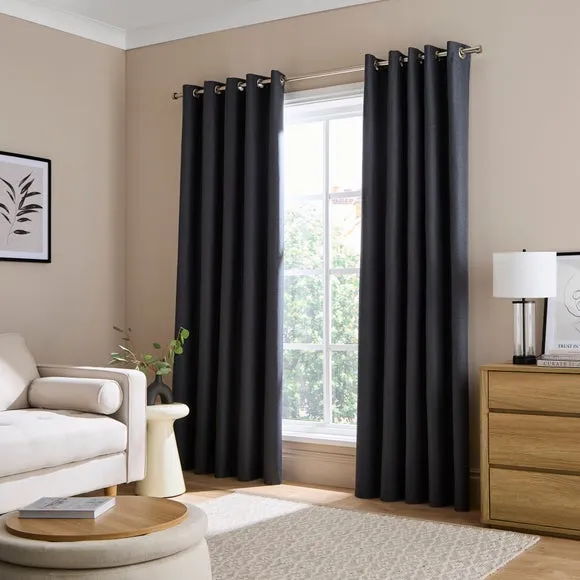 Berlin Blackout Eyelet Curtains 2