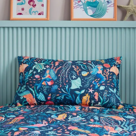 Mythical Mermaids Polycotton Duvet Cover & Pillowcase Set 2