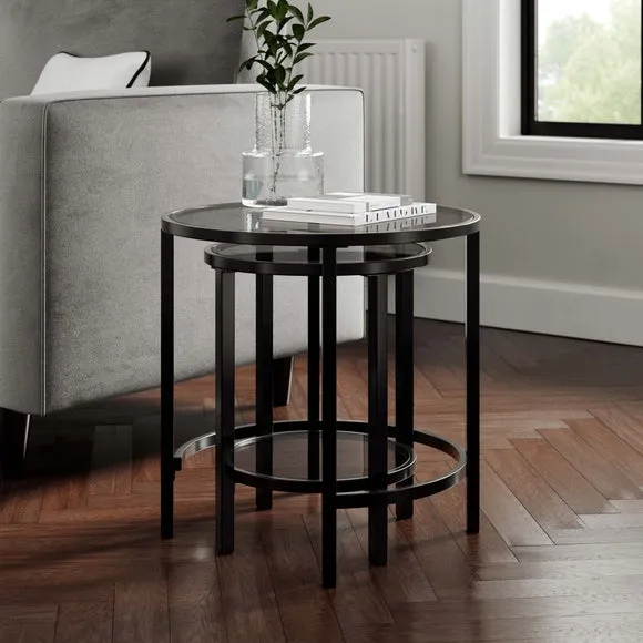 Sofia Glass Nest of Tables 2