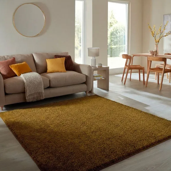Sheen Shaggy Square Rug 1