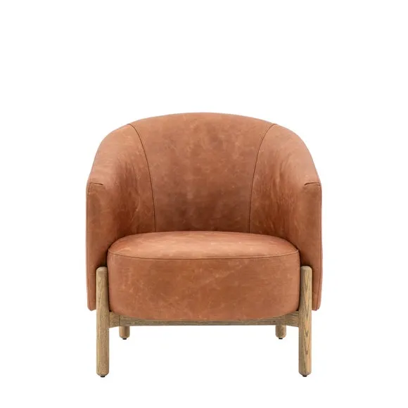 Belmont Leather Tub Chair 4