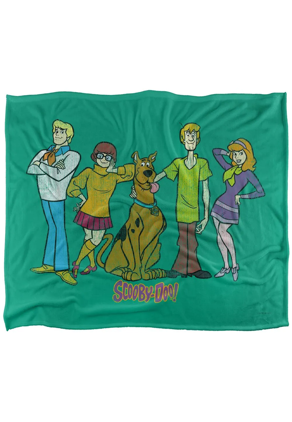 Scooby-Doo! Scooby Doo! Gang Silky Touch Super Soft Throw Blanket 152 X 127 cm in White