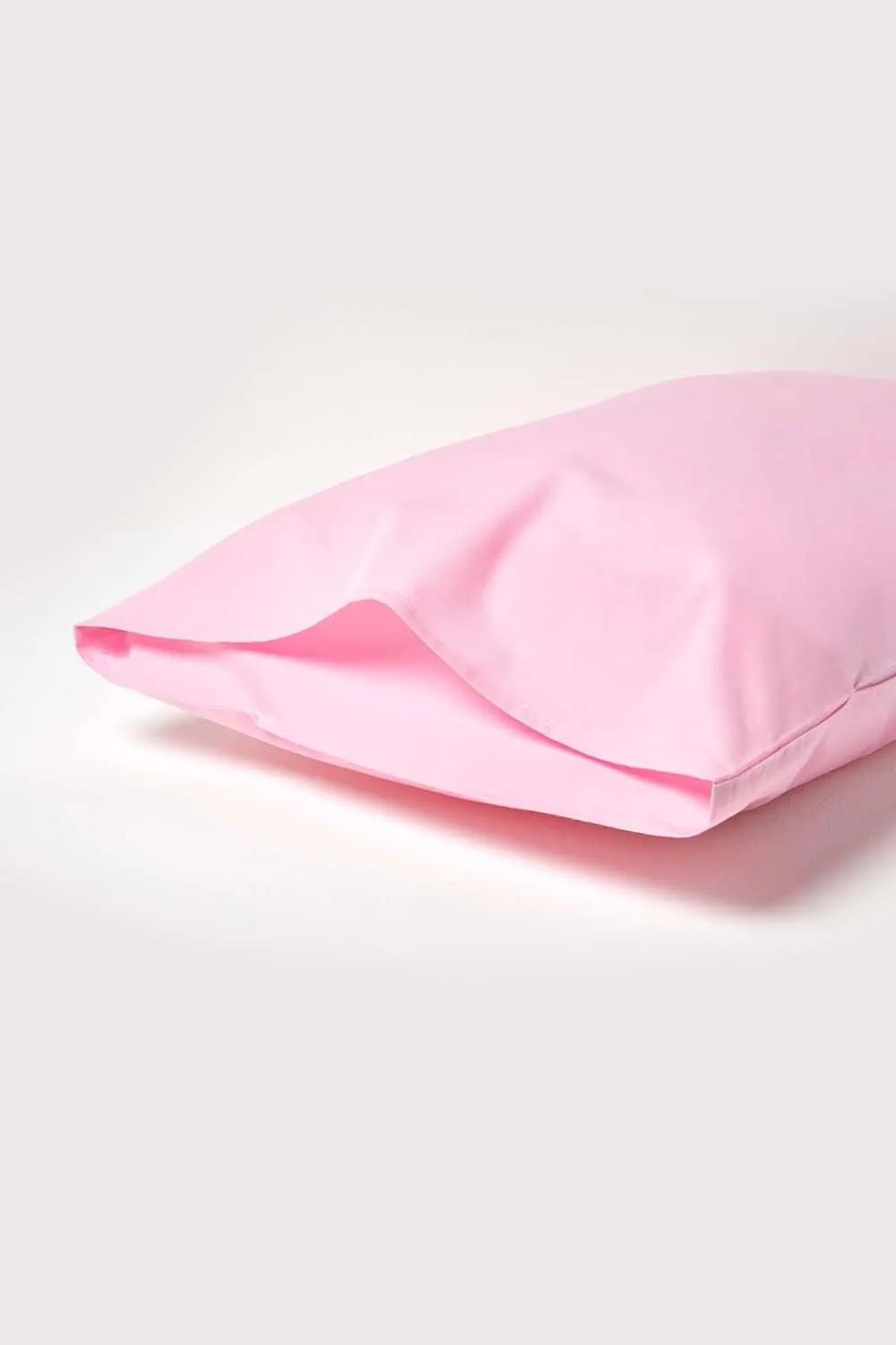 Homescapes Egyptian Cotton Housewife Pillowcase 200 TC, Standard Size in Pink 3