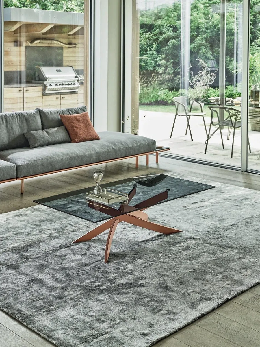 Bontempi Artistico Coffee Table 120X65X40Cm, Bronze Glass | Barker & Stonehouse 3