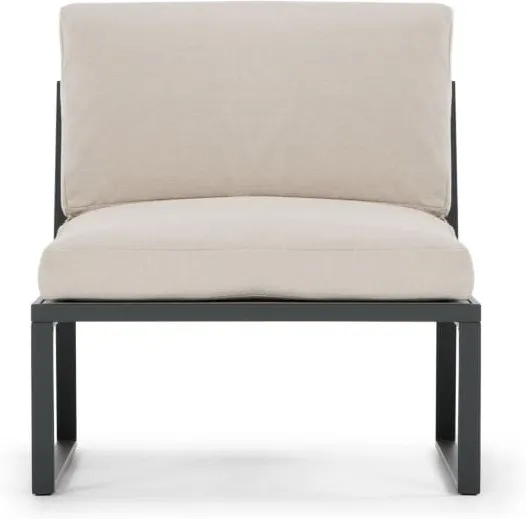 Catania Garden Modular Middle Unit, Grey and Polywood