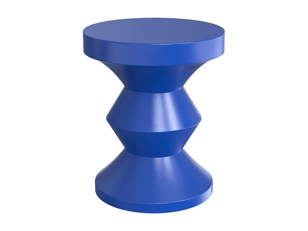 Vente-unique Metal Side Table - Blue - ZOLIMI 4