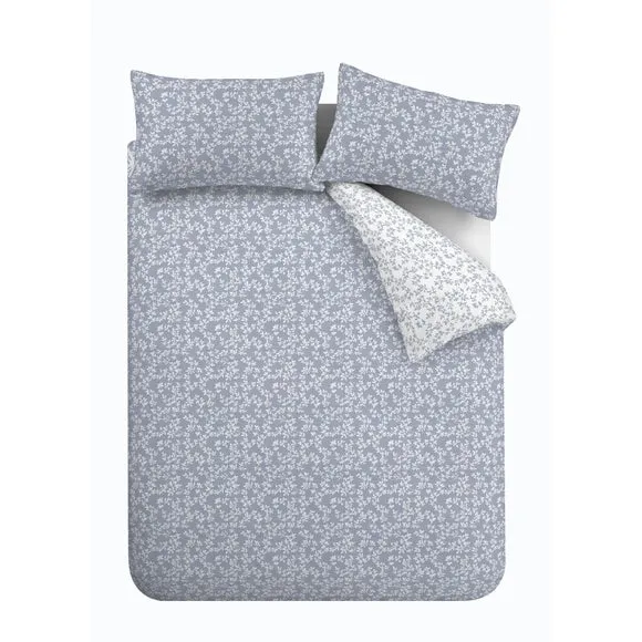 Bianca Shadow Leaves 200 Thread Count 100% Cotton Duvet Cover & Pillowcase Set 5