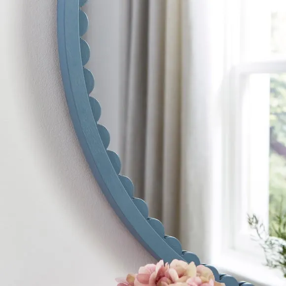 Remi Scalloped Round Wall Mirror 2