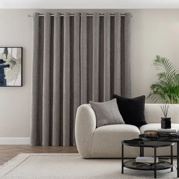 Textured Chenille Eyelet Curtains 4