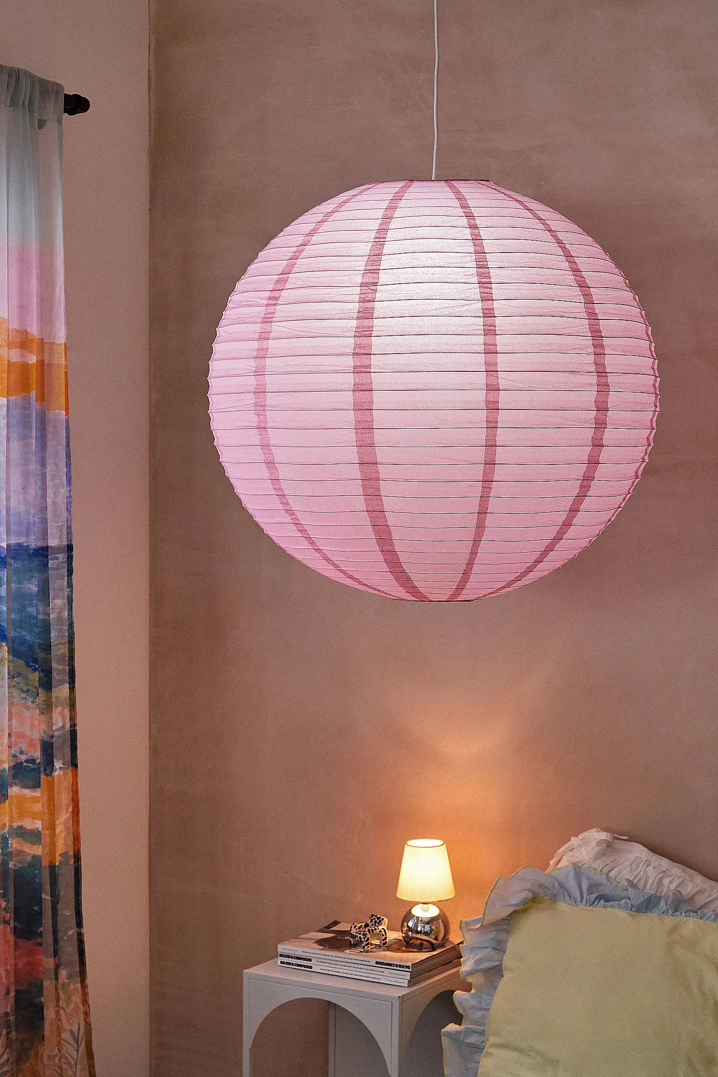 Pink Jumbo Paper Lamp Shade - Pink 2