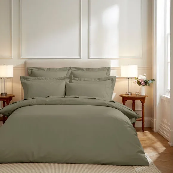 Dorma Crisp & Fresh 400 Thread Count Egyptian Cotton Percale Duvet Cover 1