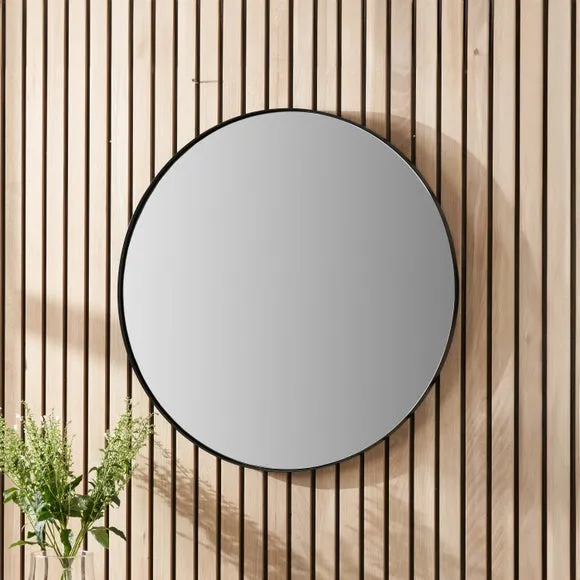 Slim Frame Round Wall Mirror 1
