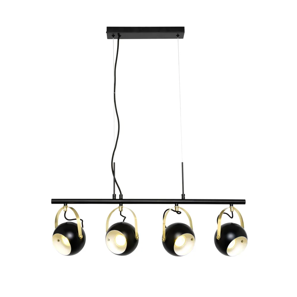 Rowan Eyeball Diner Ceiling Pendant, Black