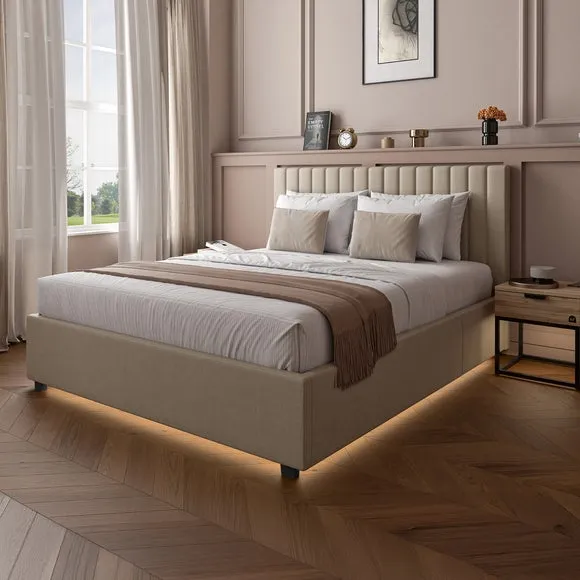 XR Living Maisie LED Ottoman Bed Frame 1