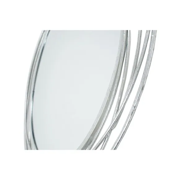 Metal Swirl Round Wall Mirror 3
