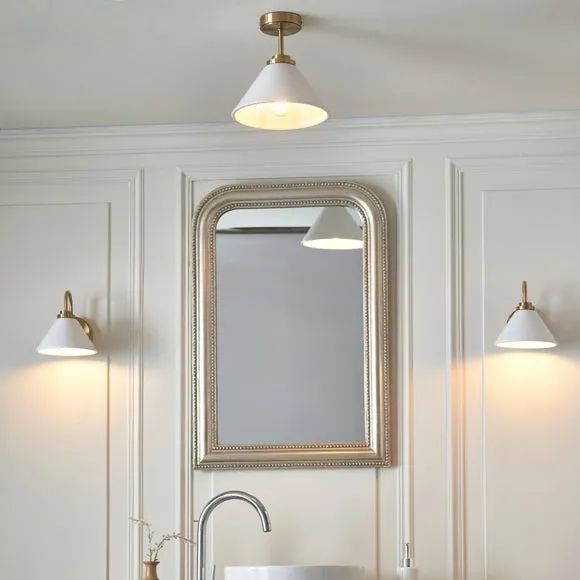 Churchgate Keyham Bathroom Semi Flush Ceiling Light 6