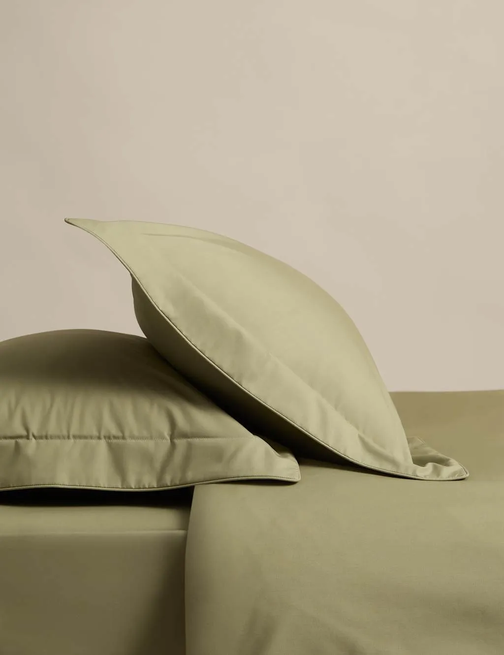 M&S 2 Pack Egyptian Cotton Oxford Pillowcases Fern