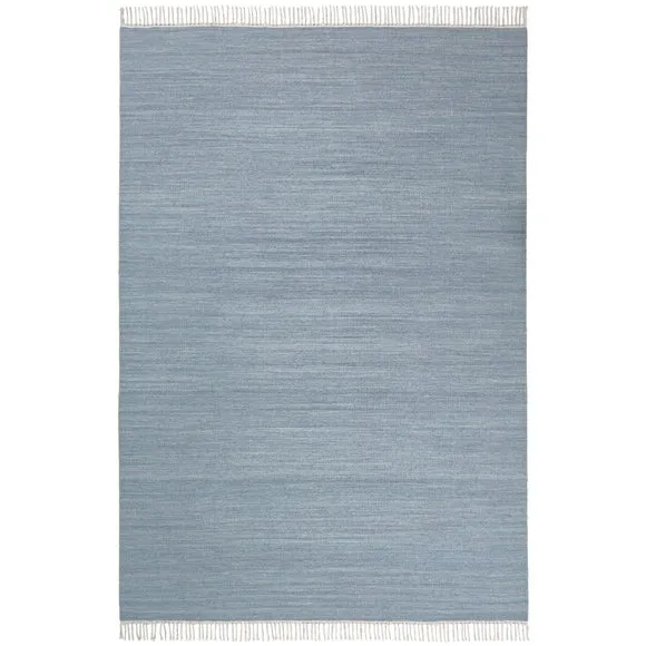 Wool Flatweave Fringed Rug 5