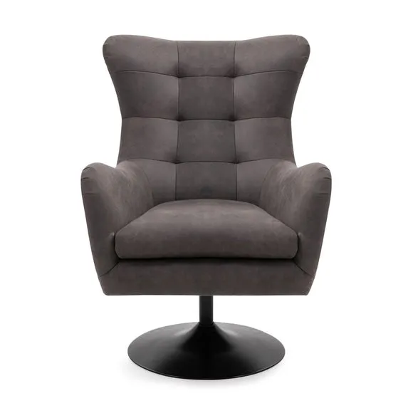 Roan Microsuede Swivel Chair 2