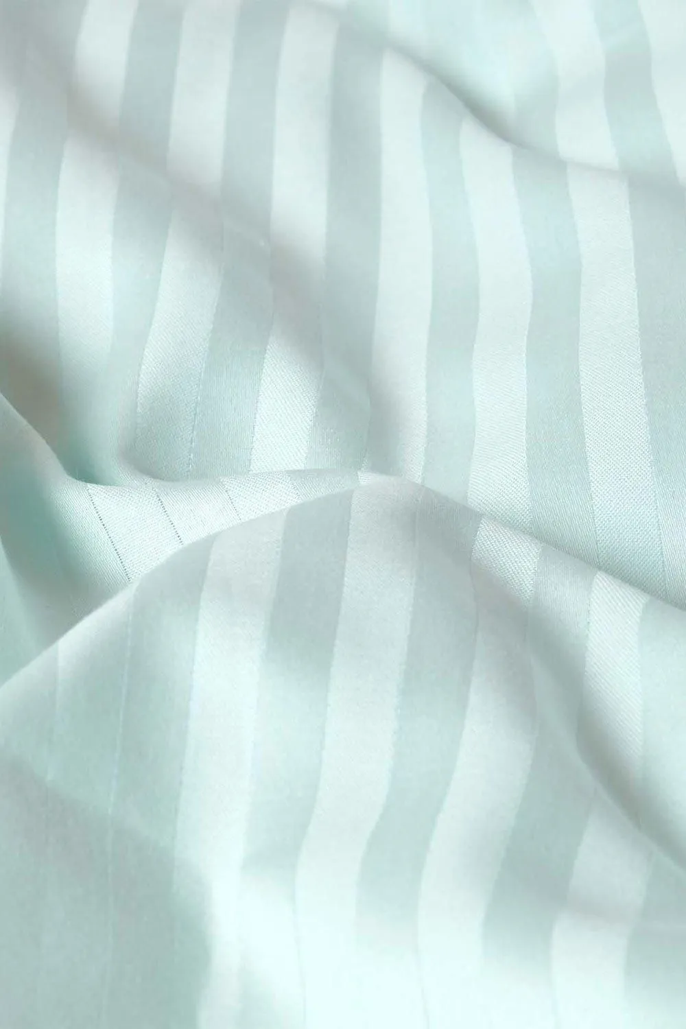 Homescapes Egyptian Cotton Stripe Duvet Cover & Pillowcase 330 TC in Blue 4