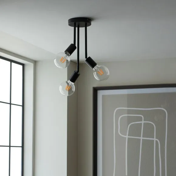 Koppla 3 Light Semi Flush Ceiling Light 4
