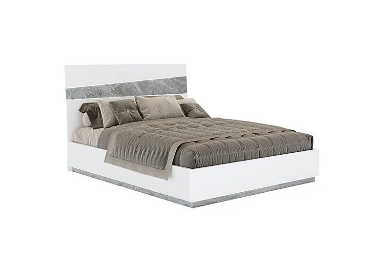 Lisia End Lift Ottoman Bed Frame with LED Lights - King Size