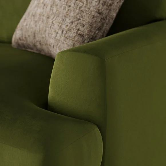 Lawson Matte Plush Velvet 3 Seater Sofa 5