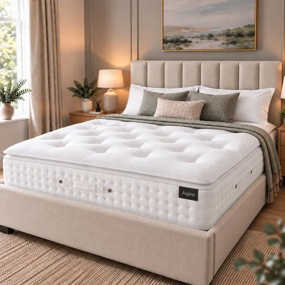 Aspire Alpaca and Silk 5000 Pocket Sprung Pillowtop Mattress 2