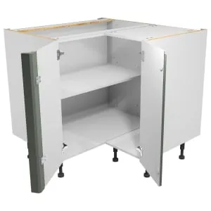 Wickes Madison Reed Green Corner Base Unit - 925mm 2