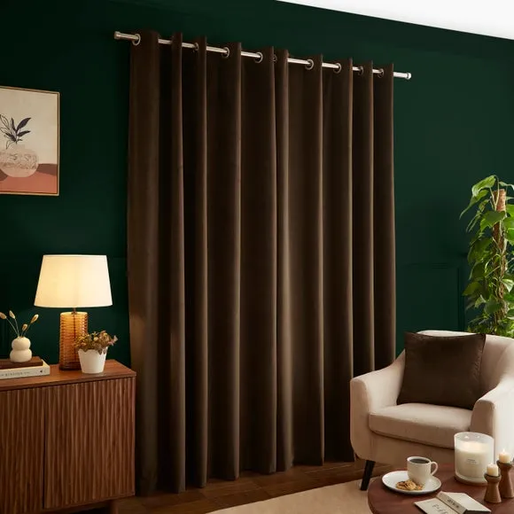 Luxe Velour Eyelet Curtains (Blackout Available) 4