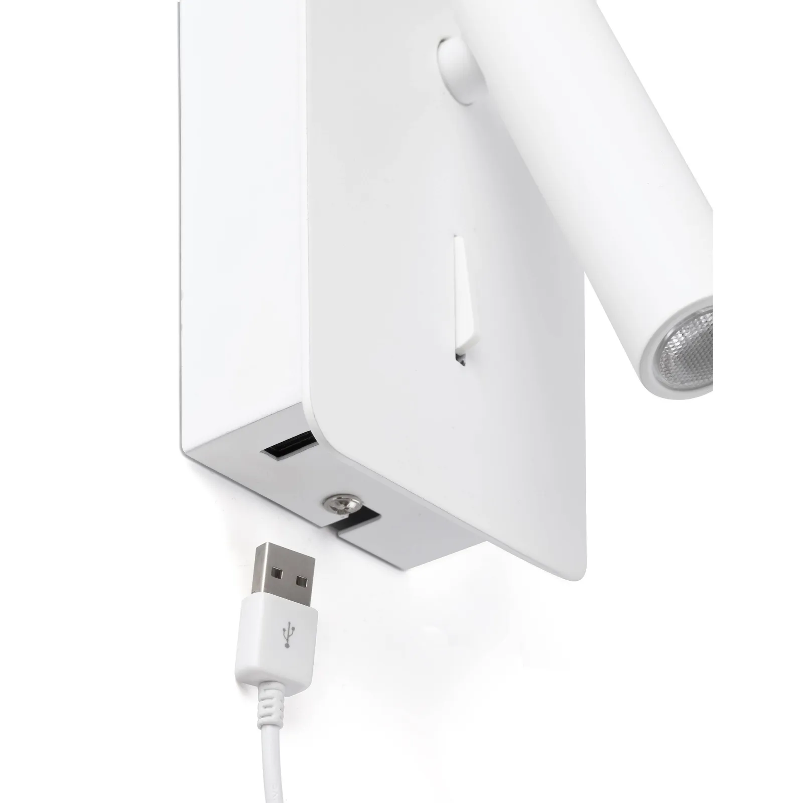 Netlighting Suau LED Reading Light White with Usb 3W 2