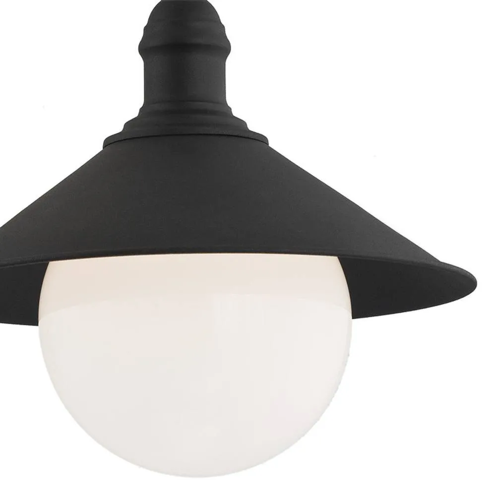 Netlighting Erba Bis Outdoor Dome Wall Lamp Black Structure IP44 2