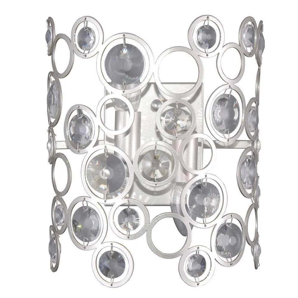 Netlighting Modern Wall Lamp Champagne Silver 2 Light E14