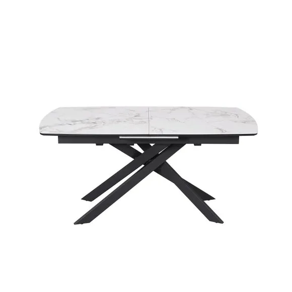 Indus Valley Aura Extending Dining Table With 6 Aura Chairs 4