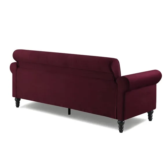 Greta Velvet 3 Seater Sofa 4