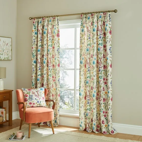 Foxley Printed Pencil Pleat Curtains 2