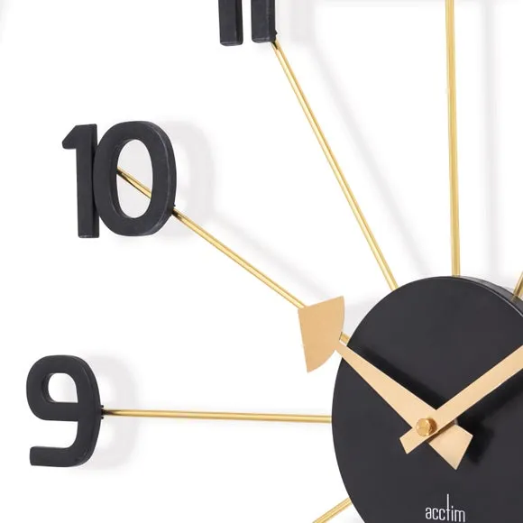 Acctim Astraea Large Quartz Wall Clock Gold 2
