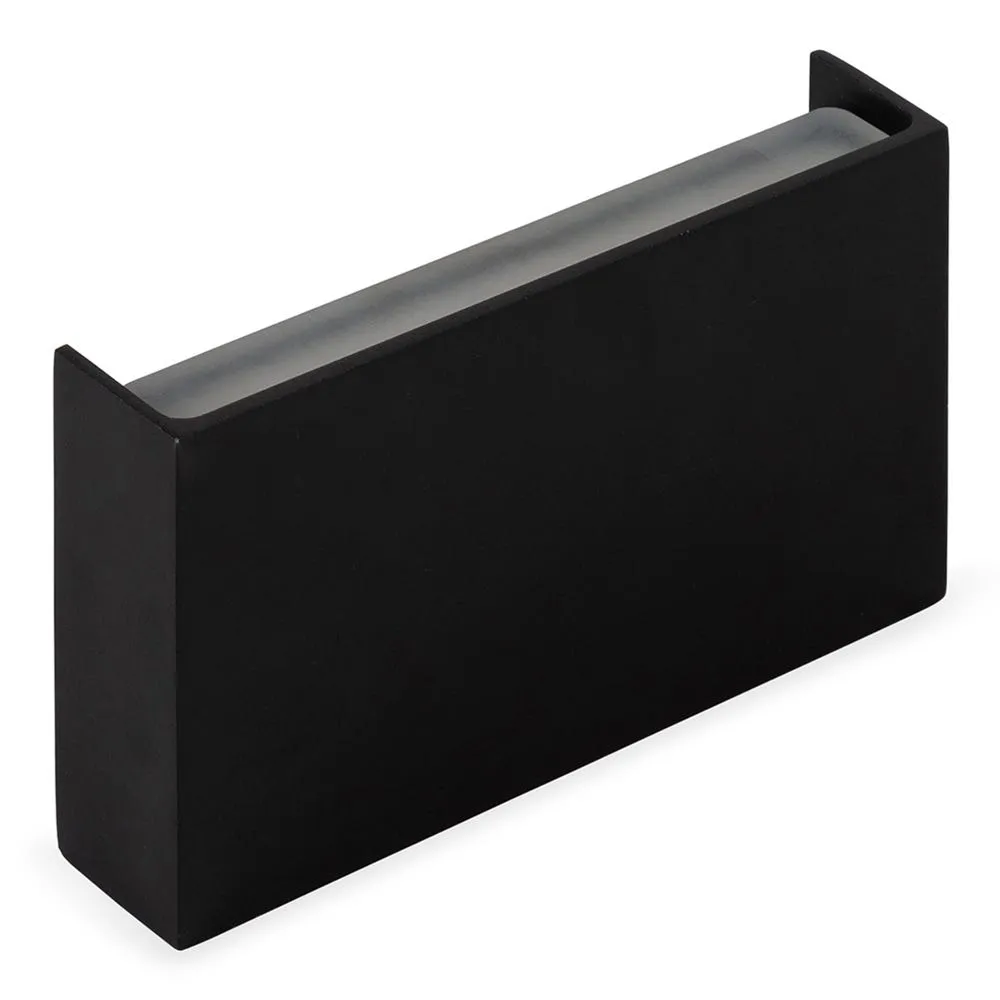 Heal's Outdoor/Bathroom LED Wall Light Rectangle Black 2