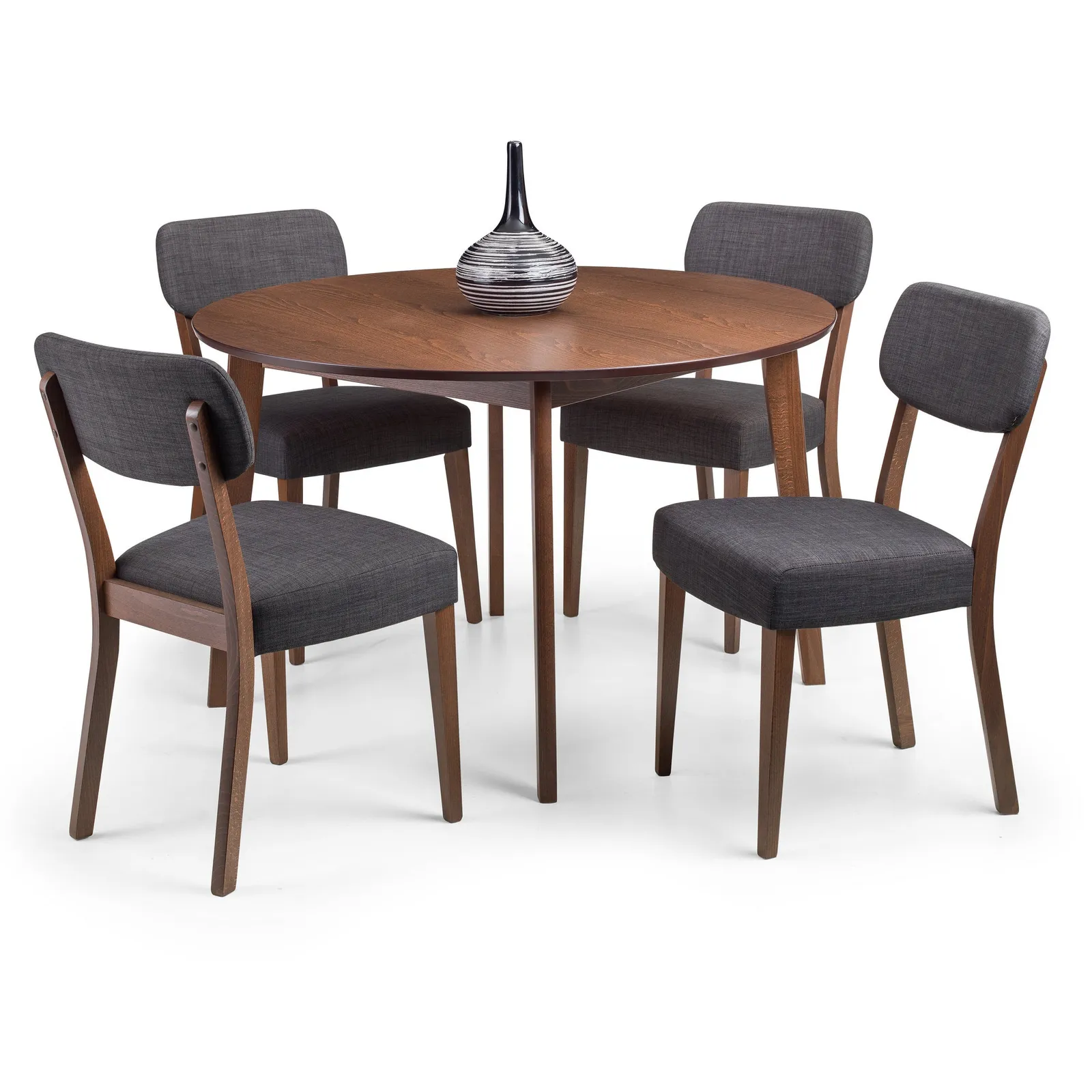 Farringdon Dining Table with 4 Chairs Brown
