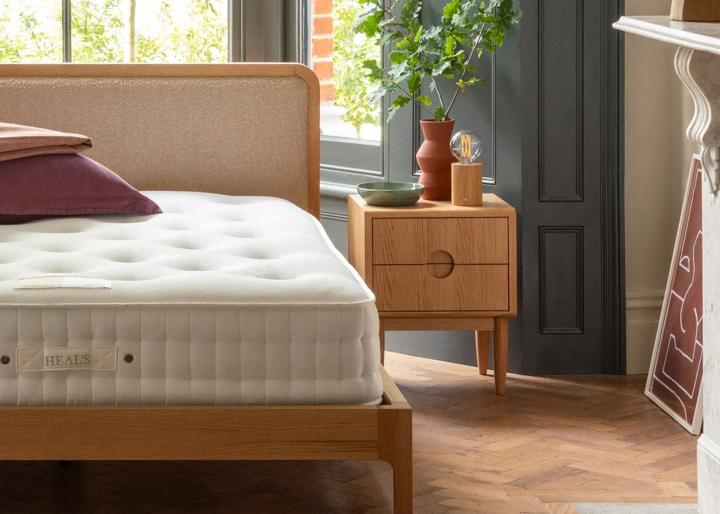 Heal's Amira Bedside Table Oak 3